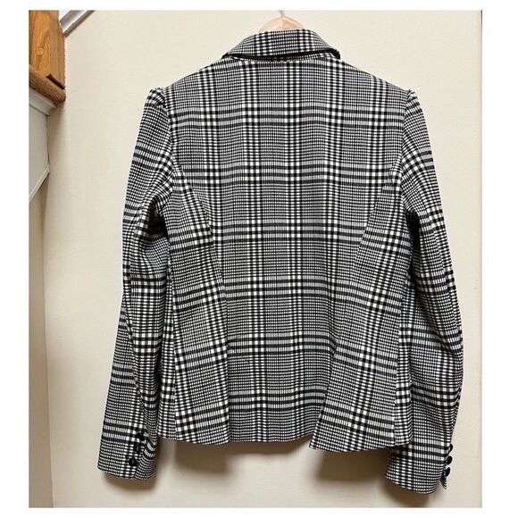 Maison d' Amelie Gingham Plaid One Button Pocket Blazer Size Medium - Picture 6 of 16